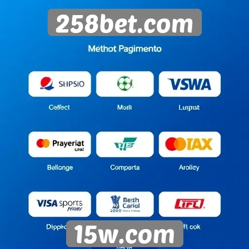 Métodos de pagamento disponíveis na plataforma 258bet.com